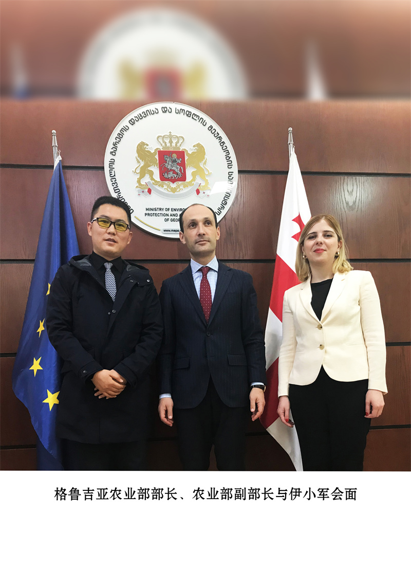 格鲁吉亚农业部部长、农业部副部长与伊小军会面